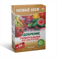 Удобрение кристаллическое универсальное для сада и огорода «Чистый лист» - 300 грамм