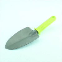 Garden spatula with a plastic handle